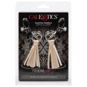 Nipple Play Playful Tassels Nipple Clamps-Gold