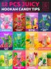 12 pcs Candy Hookah Tips Glow in The Dark Jolly Tips Individually Wrapped Hookah Tips Lollipop Shisha Accessories